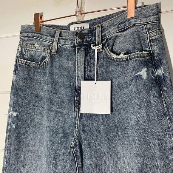 Pistola Stevie High Rise Relaxed Flare Jean In Pulse - Picture 5 of 10